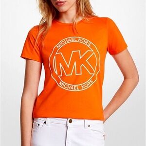 Michael Kors Logo Charm Print Organic Cotton T-Shirt size -M